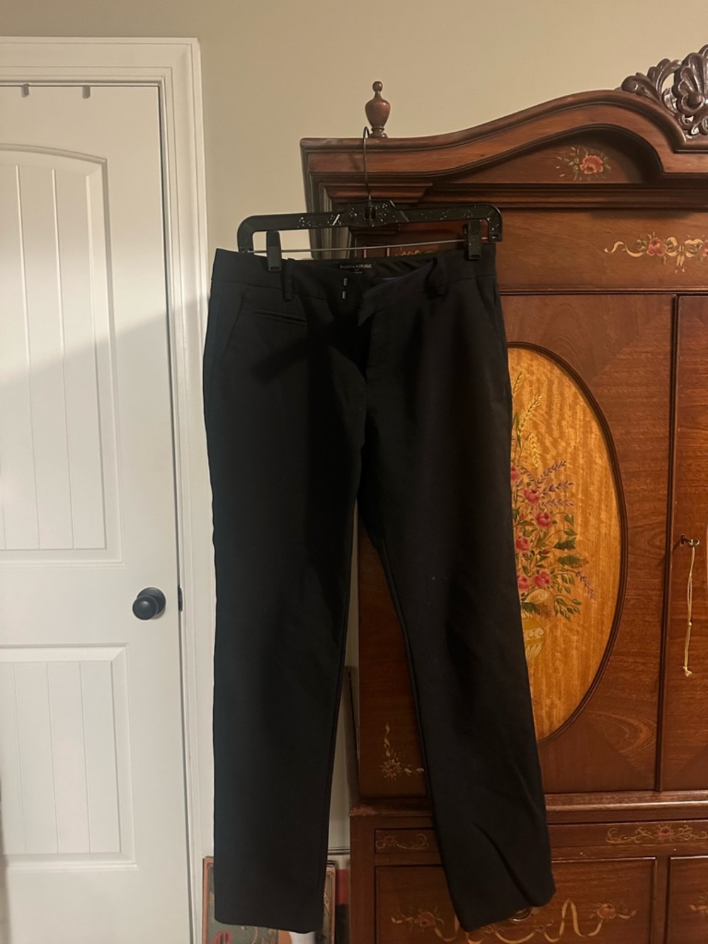 Banana Republic Black Women's Straight-Leg Trousers